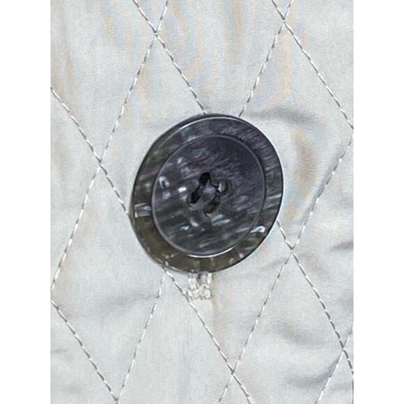 Mel & Lisa Cream Quilted Jacket Size 4 - Picture 7 of 7